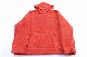 Women's The North Face Embroidered Logo Pink/Salmon Fleece Pullover Outdoor Layer