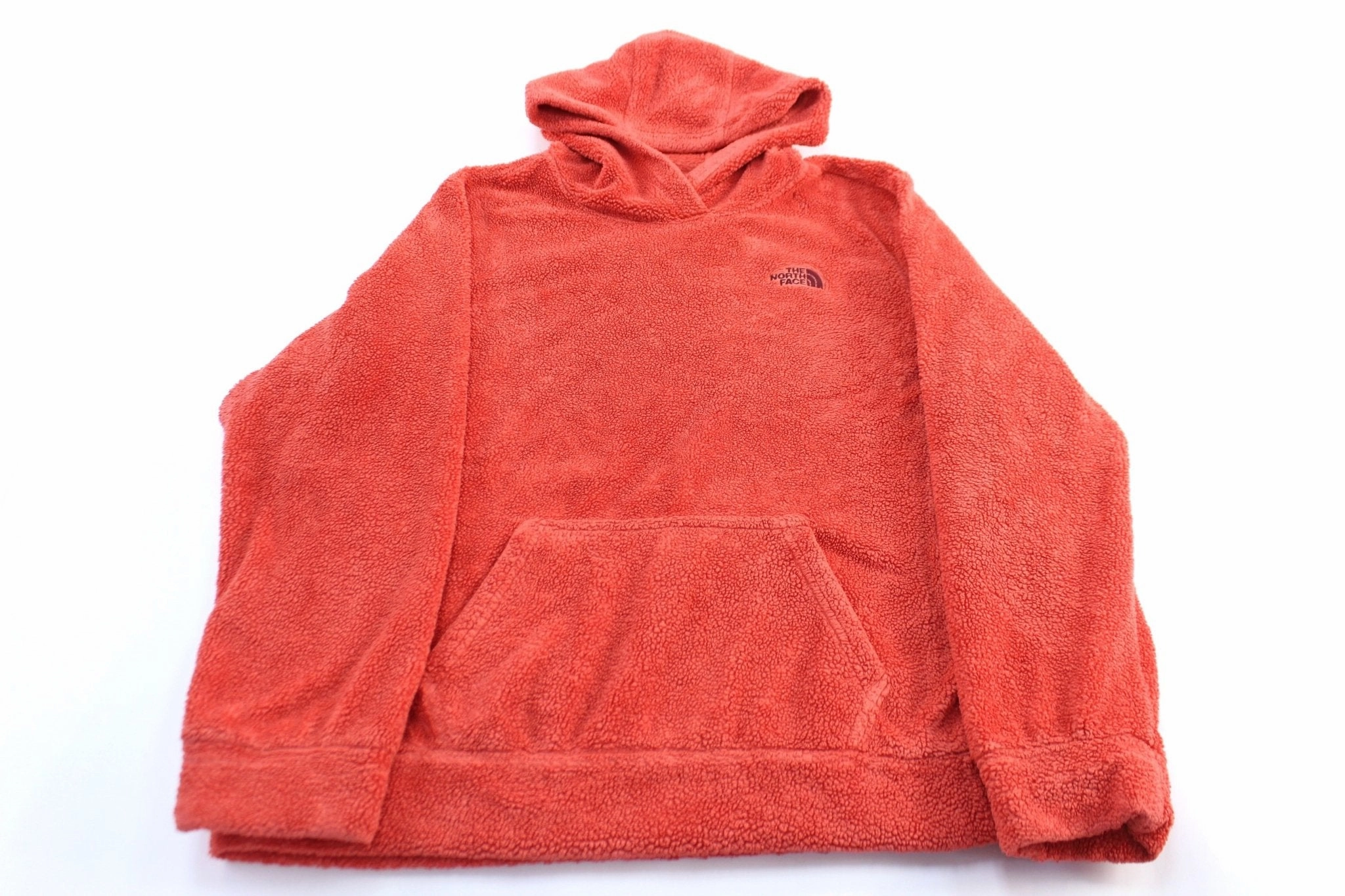 Women's The North Face Embroidered Logo Pink/Salmon Fleece Pullover Outdoor Layer