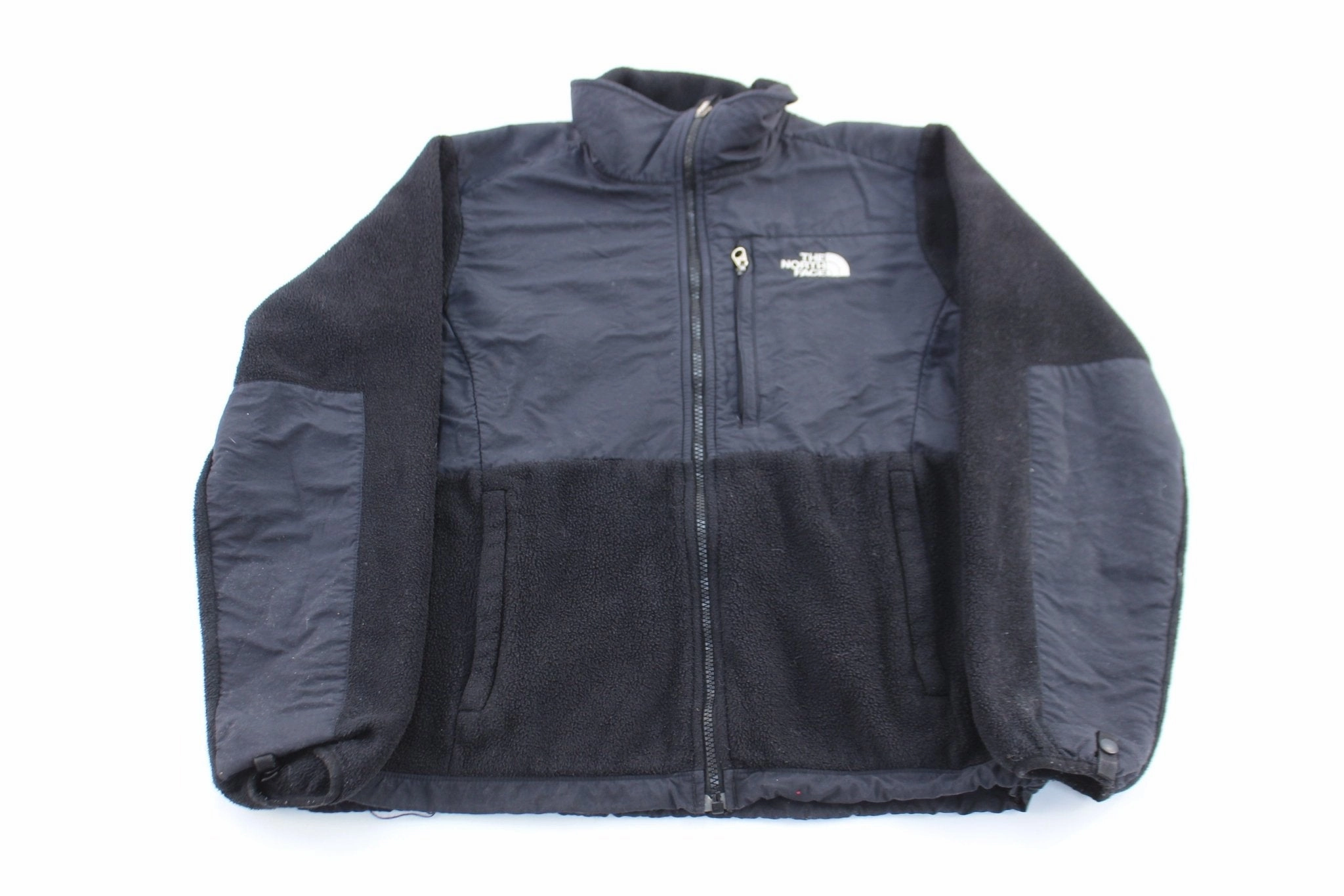 Heat Resistant Layer Women's The North Face Embroidered Logo Black Fleece Zip Up Jacket