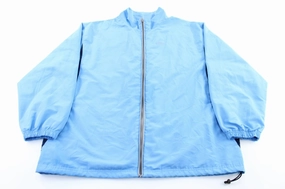 Reebok Embroidered Logo Light Blue Zip Up Jacket theater performance