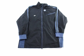 Woman??s Y2K Nike Embroidered Logo Blue & Black Zip Up Jacket Everyday Use Surf