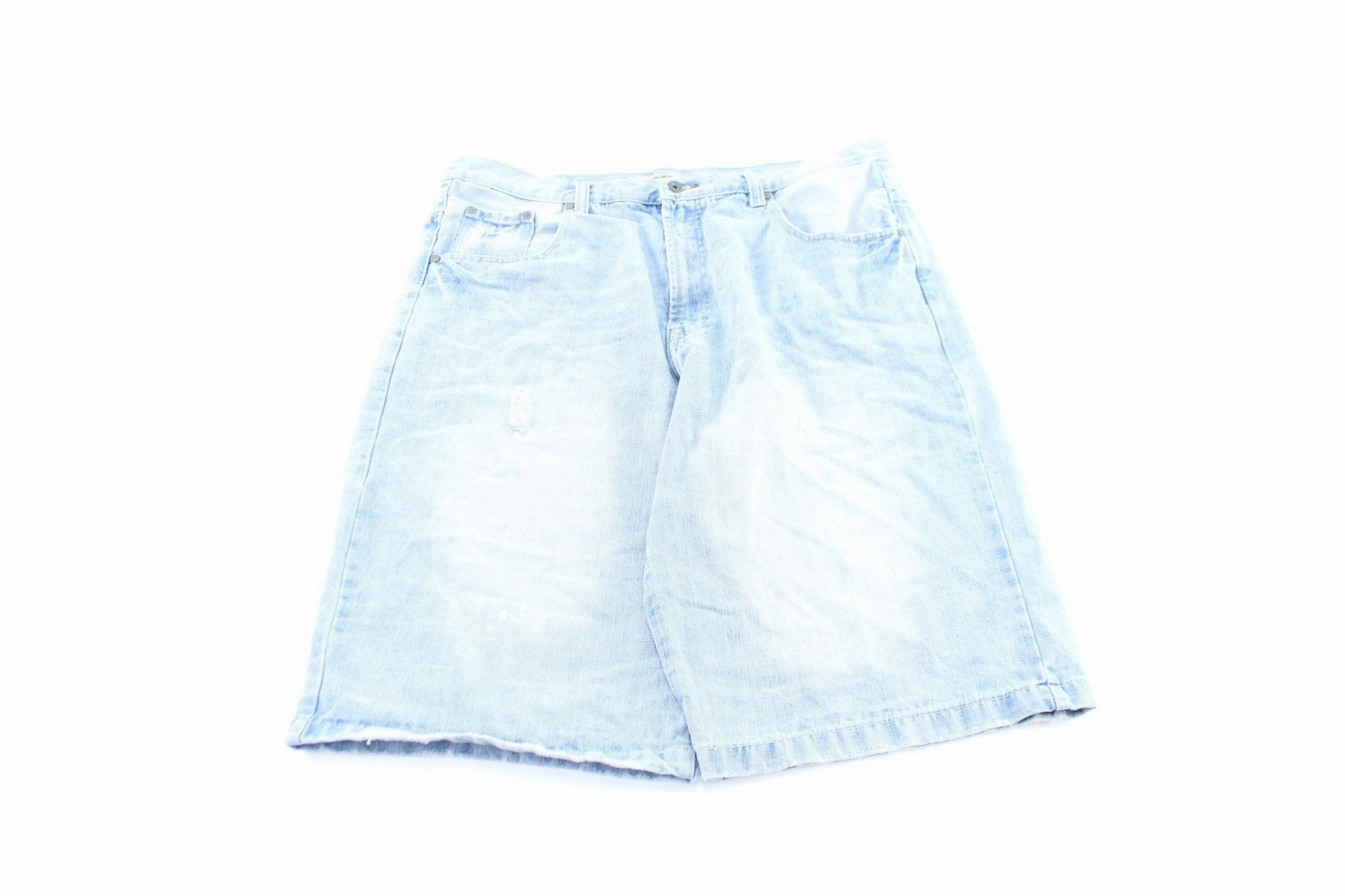 Anti Pilling Textile FlyPaper Light Wash Denim Shorts