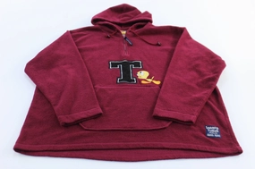 Women's 2000 Looney Tunes Embroidered Tweety Fleece Pullover Abrasion Resistant Edges traveler