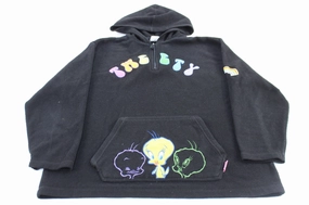 Women's 2003 Looney Tunes Embroidered Tweety Fleece Pullover Defend Functional Design