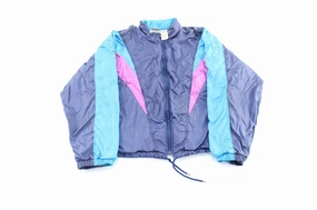 Women's 90's Asics Embroidered Colorful Gore-Tex Zip Up Jacket High Visibility Accents UV Protective Layer