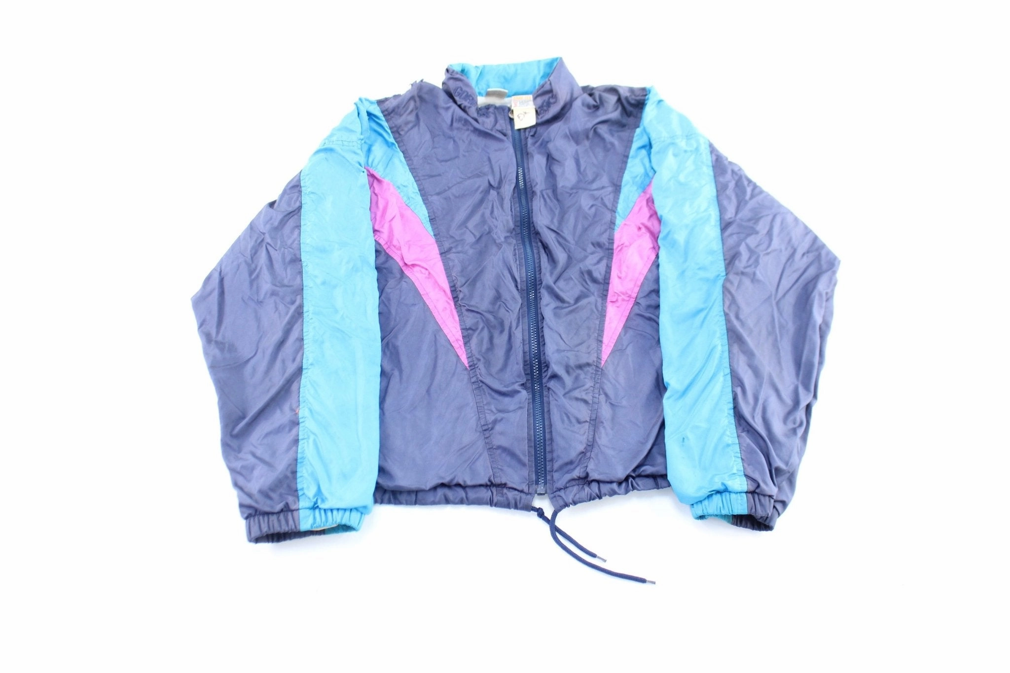 Women's 90's Asics Embroidered Colorful Gore-Tex Zip Up Jacket High Visibility Accents UV Protective Layer