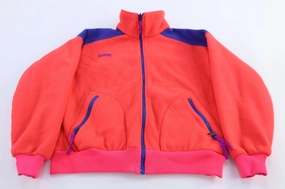 Women's 90's Columbia Sportswear Company Pink & Purple Fleece Jacket Utility Fit