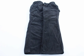 Women's Carhartt Logo Patch Black Loose Fit Pants Elasticized Cuffs