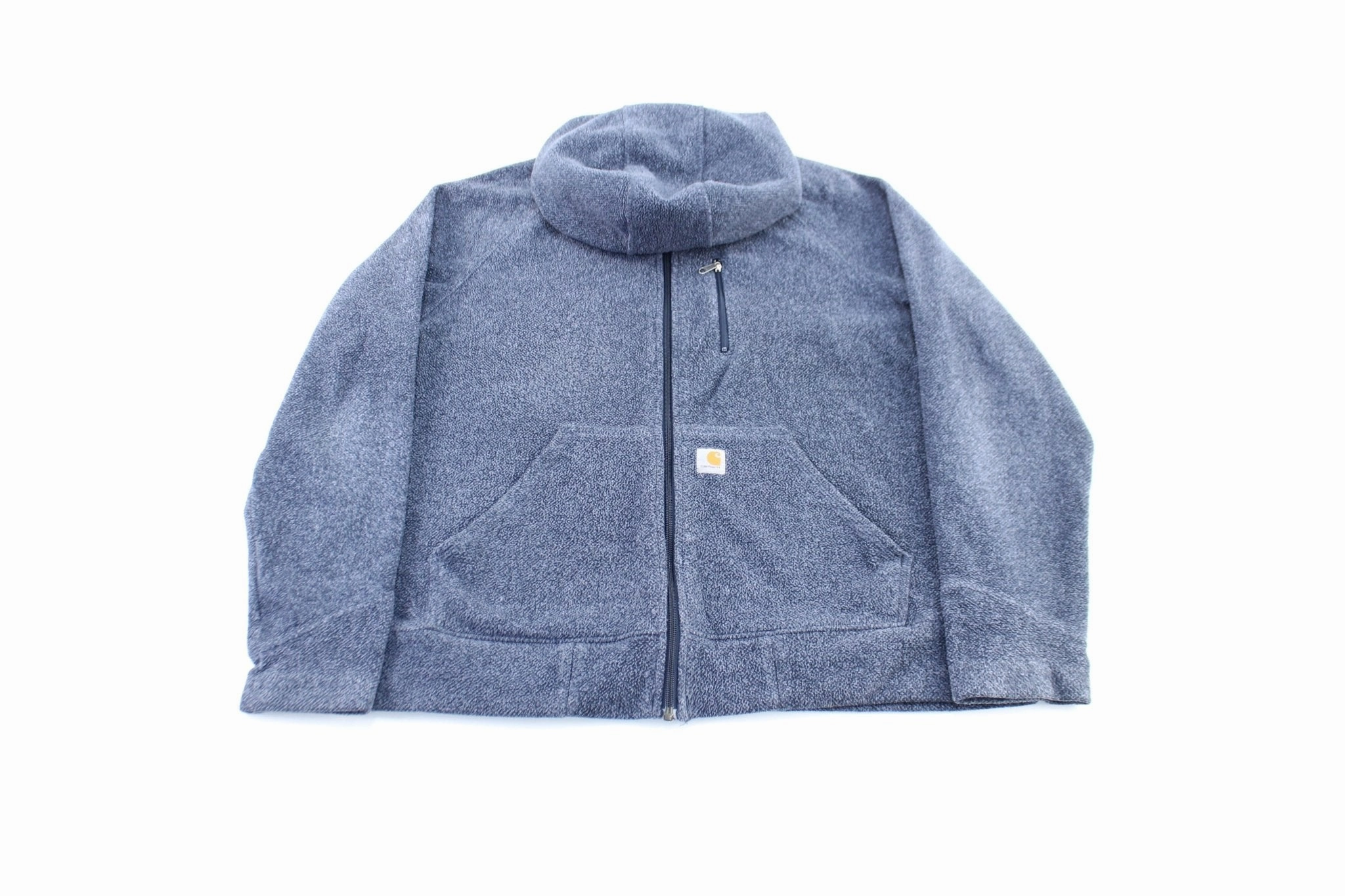 Cozy Fit Street Comfort Women's Carhartt Logo Patch Blue Zip Up Jacket