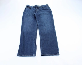 ripstop fabric Women's Carhartt Logo Patch Dark Wash Denim Jeans