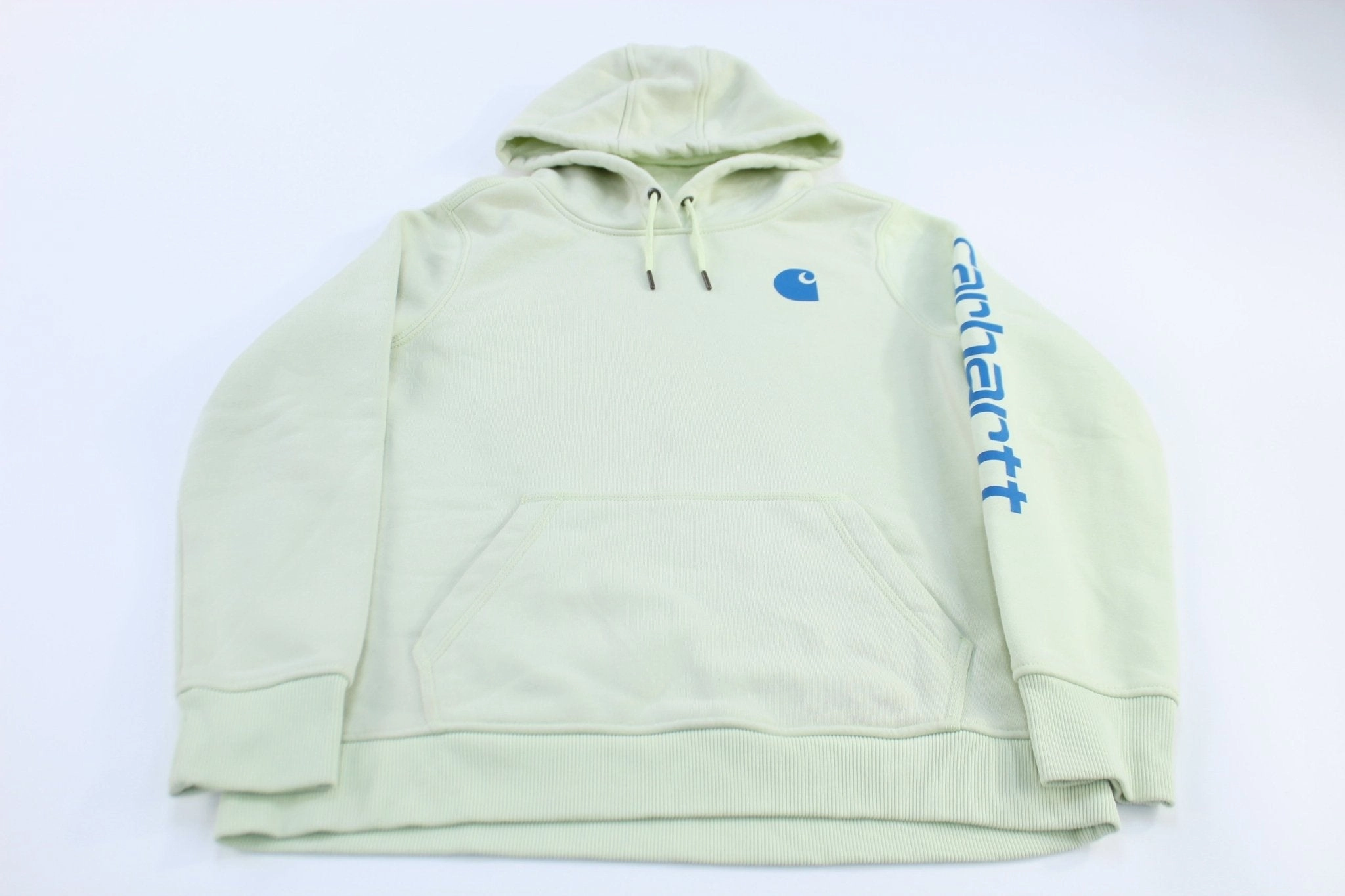 Sort Abrasion Resistant Surface Women's Carhartt Logo Patch Relaxed Fit Sleeve Graphic Hoodie