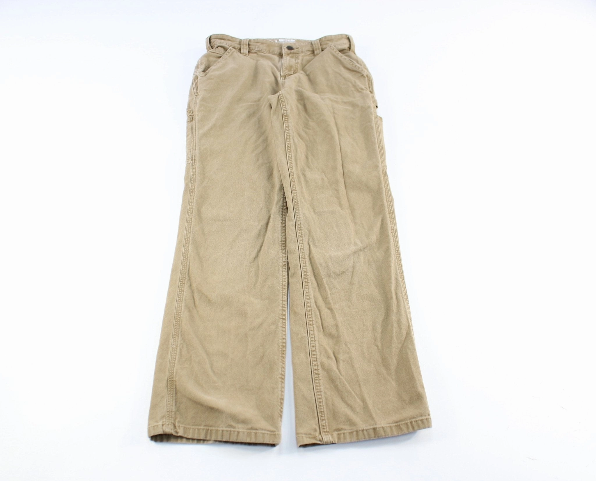 FlexibleKneePanels Durable Material Women's Carhartt Logo Patch Tan Workwear Pants