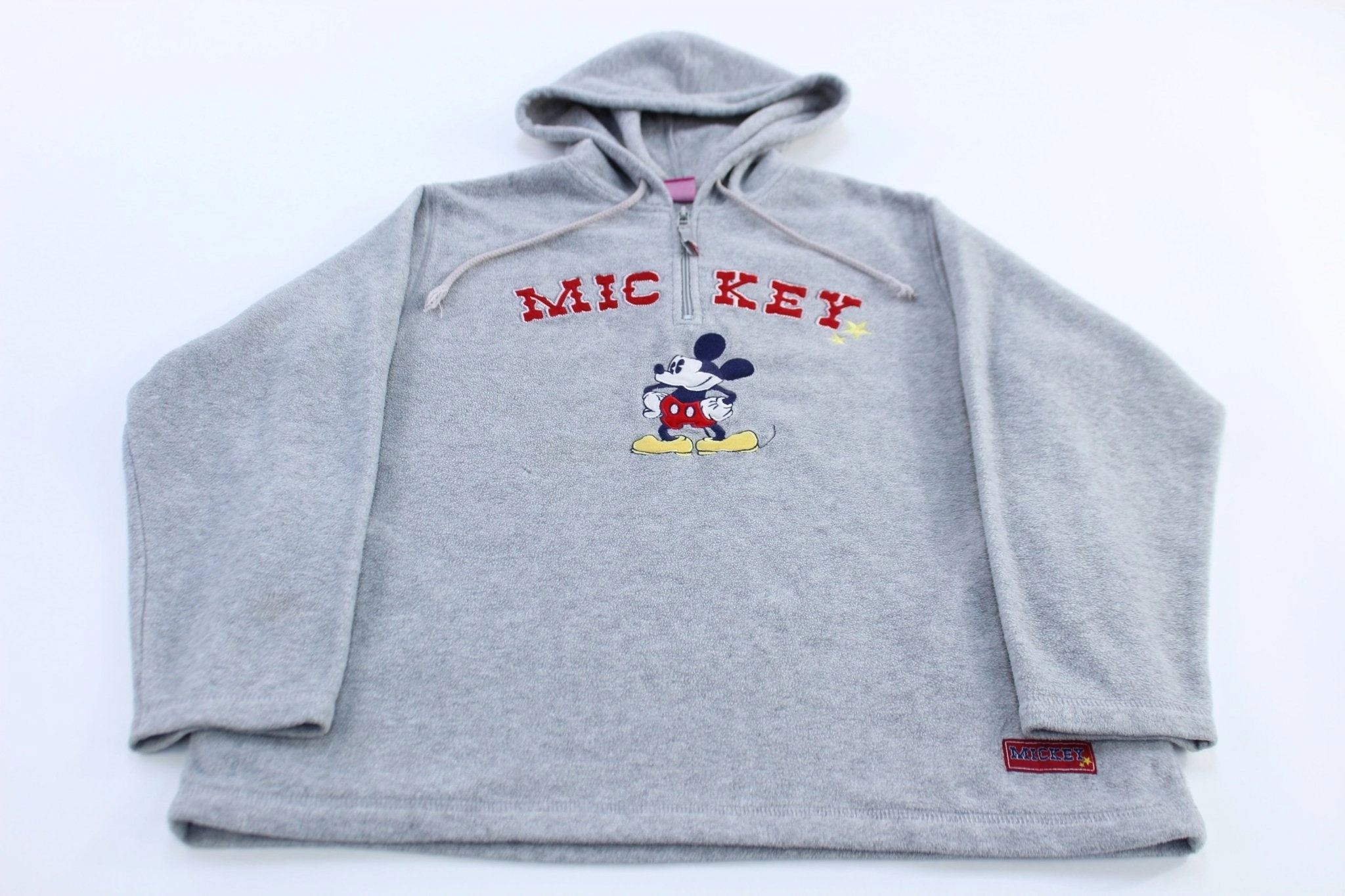 family trip Women's Disney Embroidered Mickey Mouse Fleece Pullover