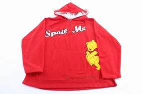 Timeless Design Women's Disney Embroidered Winnie The Pooh Pullover Hoodie
