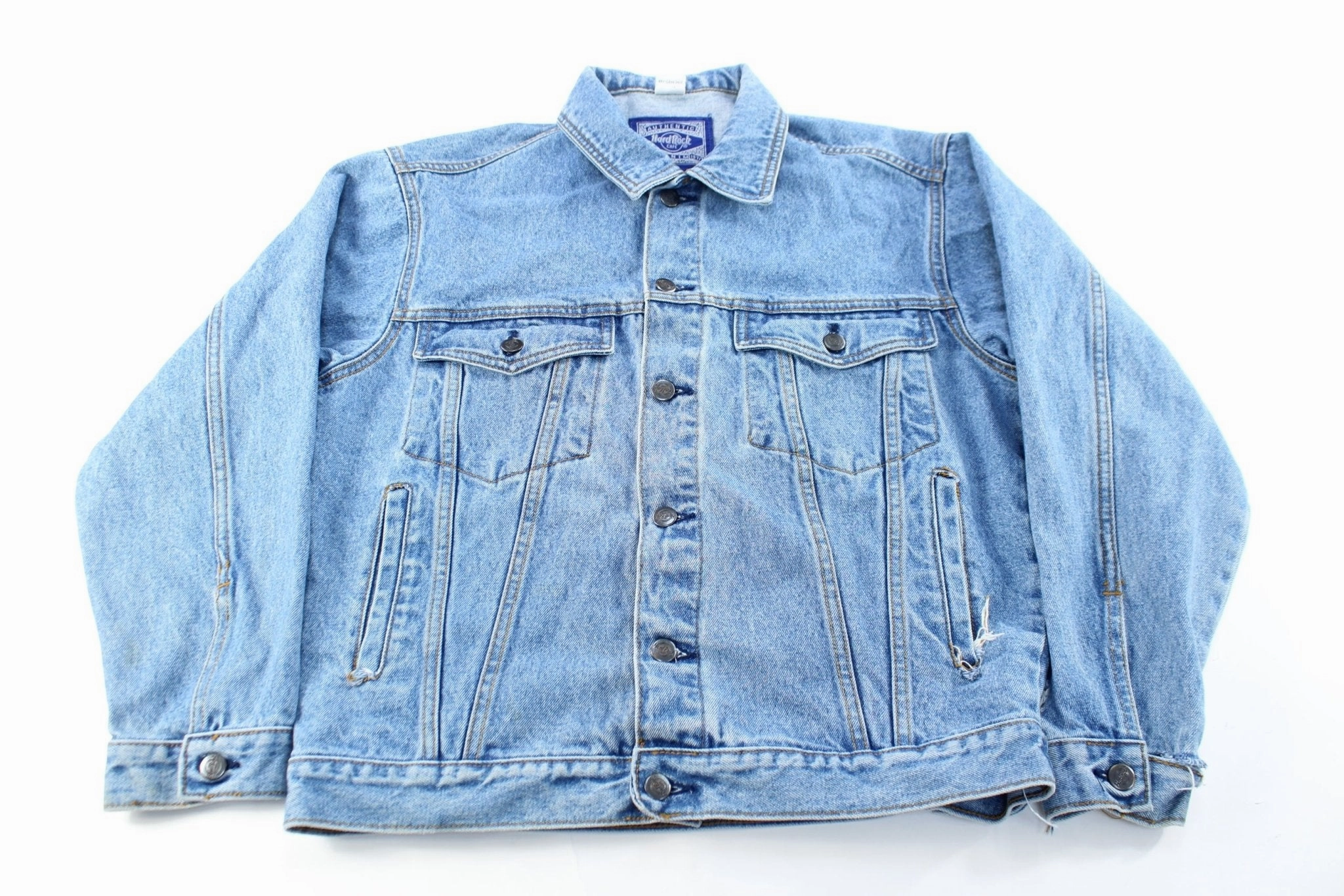 Transform Music Women's Hard Rock Cafe Boston Denim Jacket