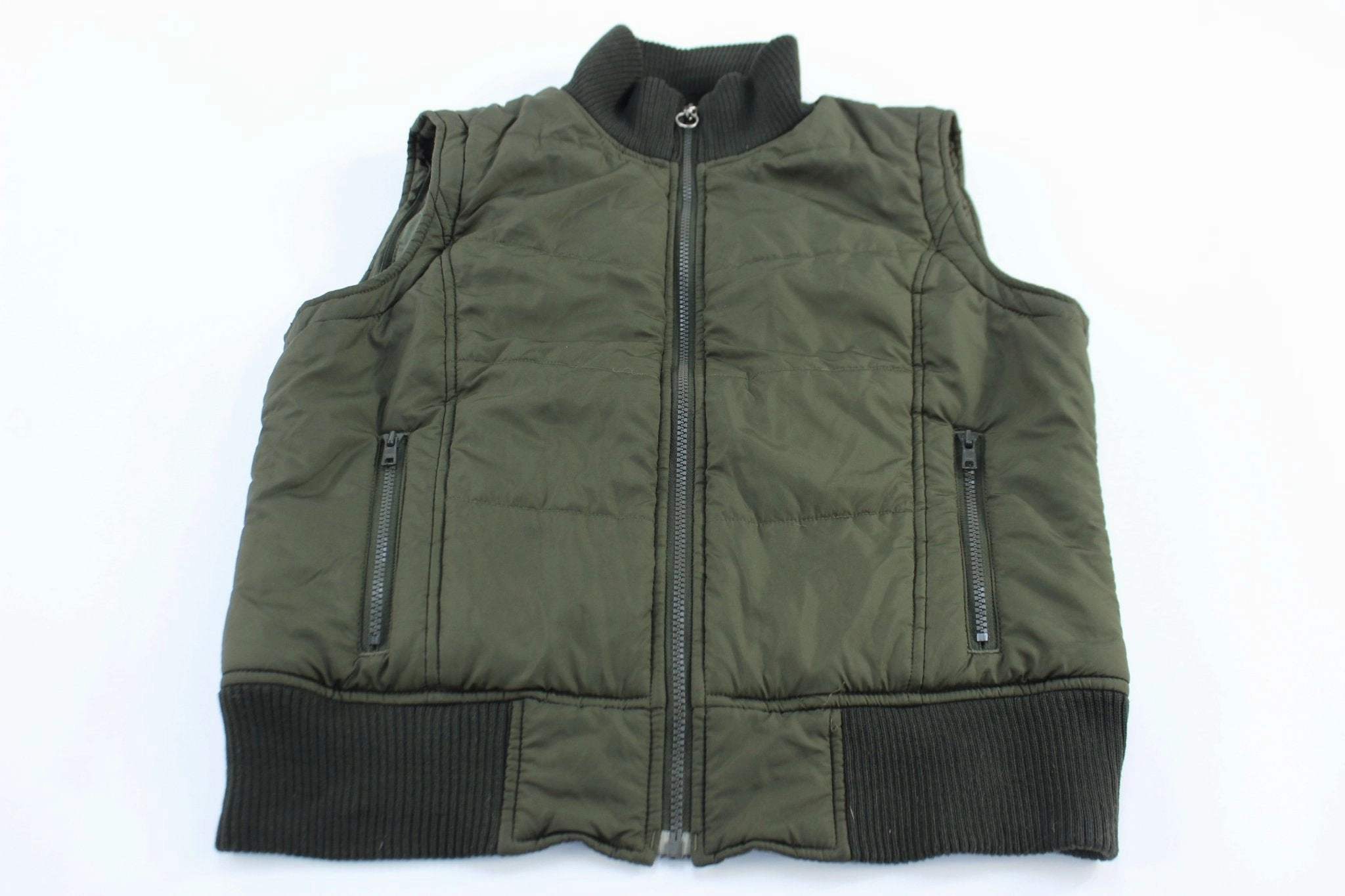 Defy Women's Harley Davidson Motorcycles Embroidered Green Zip Up Vest