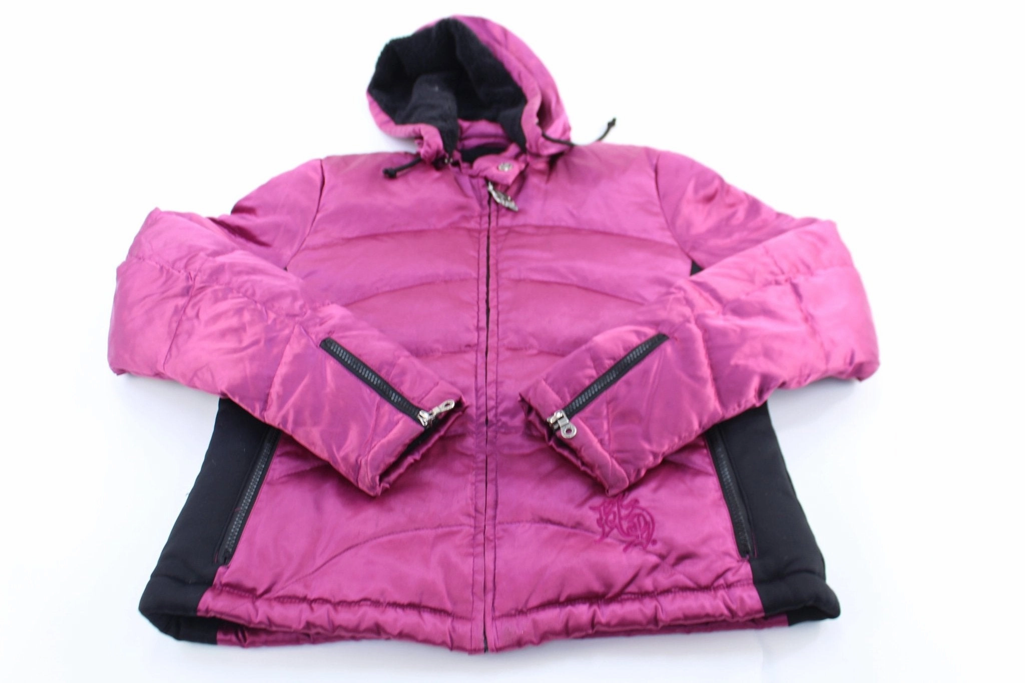Reveal Women's Harley Davidson Motorcycles Pink & Black Hooded Jacket