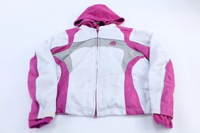 Women's Harley Davidson Motorcycles Pink & White Biker Riding Jacket Disrupt
