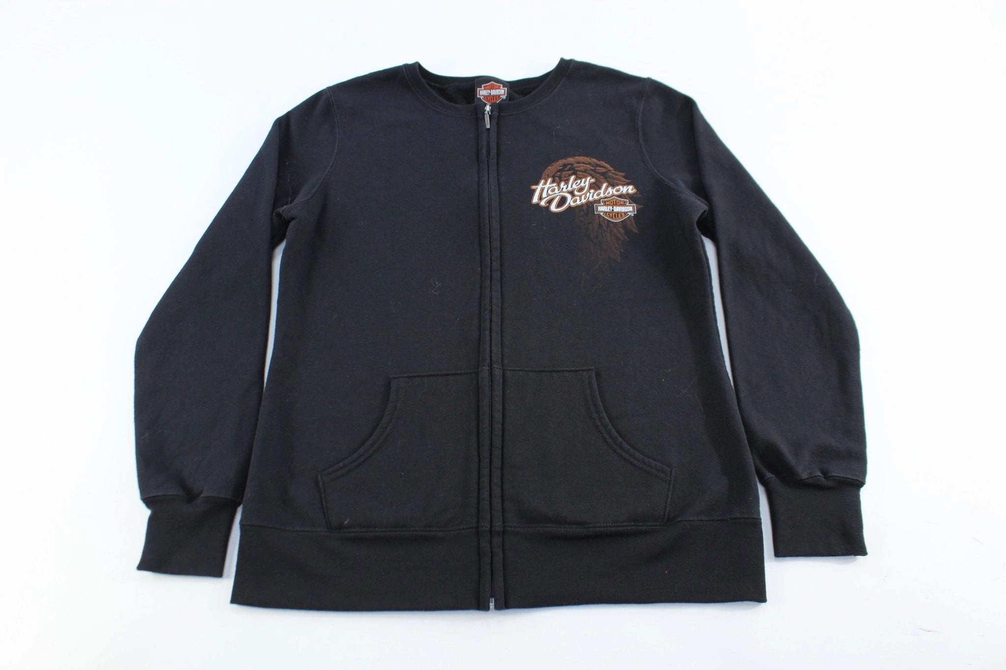 Women's Harley Davidson Motorcycles Stillwater, Oklahoma Zip Up Jacket Pin Versatile Clothing