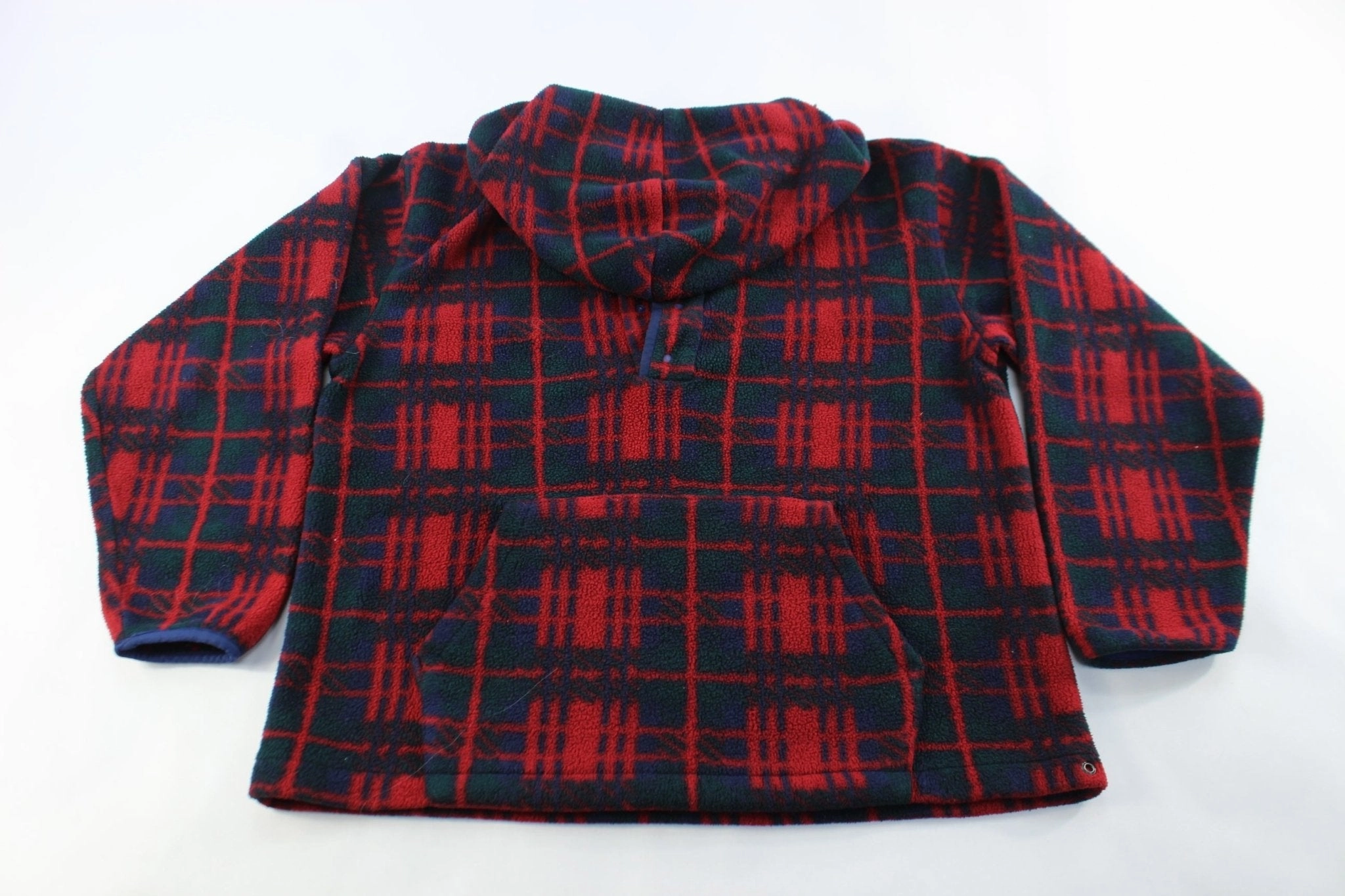 windproof lining Women's L.L. Bean Plaid Pullover Fleece Jacket