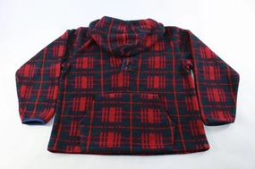 windproof lining Women's L.L. Bean Plaid Pullover Fleece Jacket