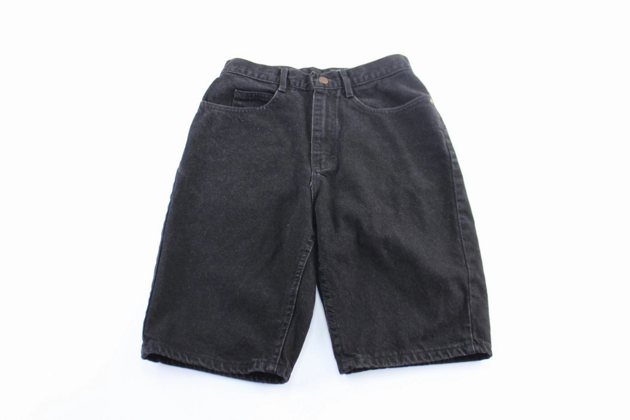 Women's Lee Black Wash Denim Shorts Sporty Comfort Modern Comfort