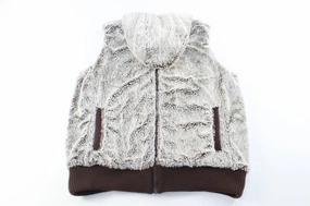 Women's Patagonia Logo Patch Fleece Hooded Vest Fast Paced Easy Zip