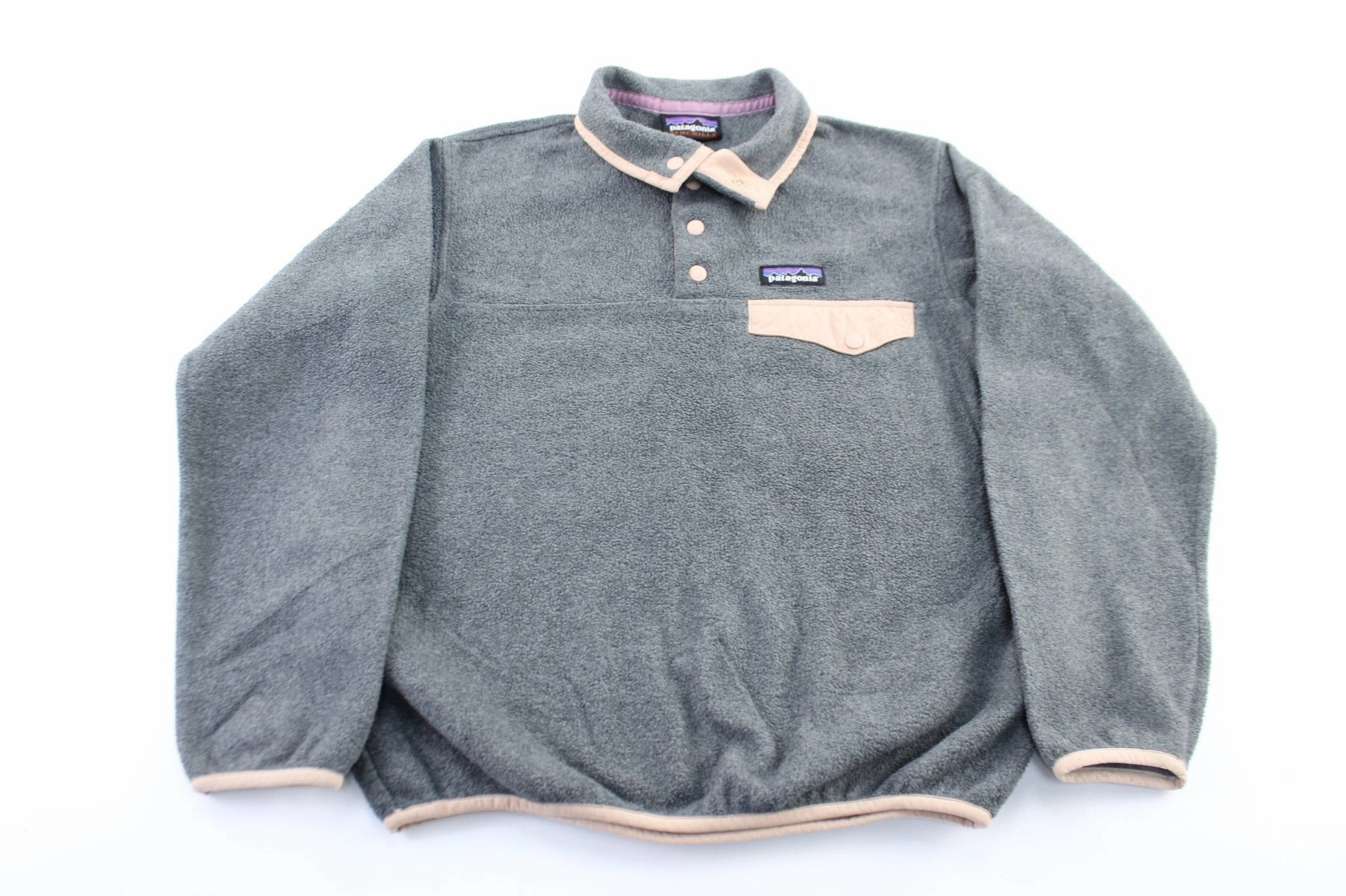 Approach All weather Women's Patagonia Logo Patch Grey & Peach Pullover Jacket