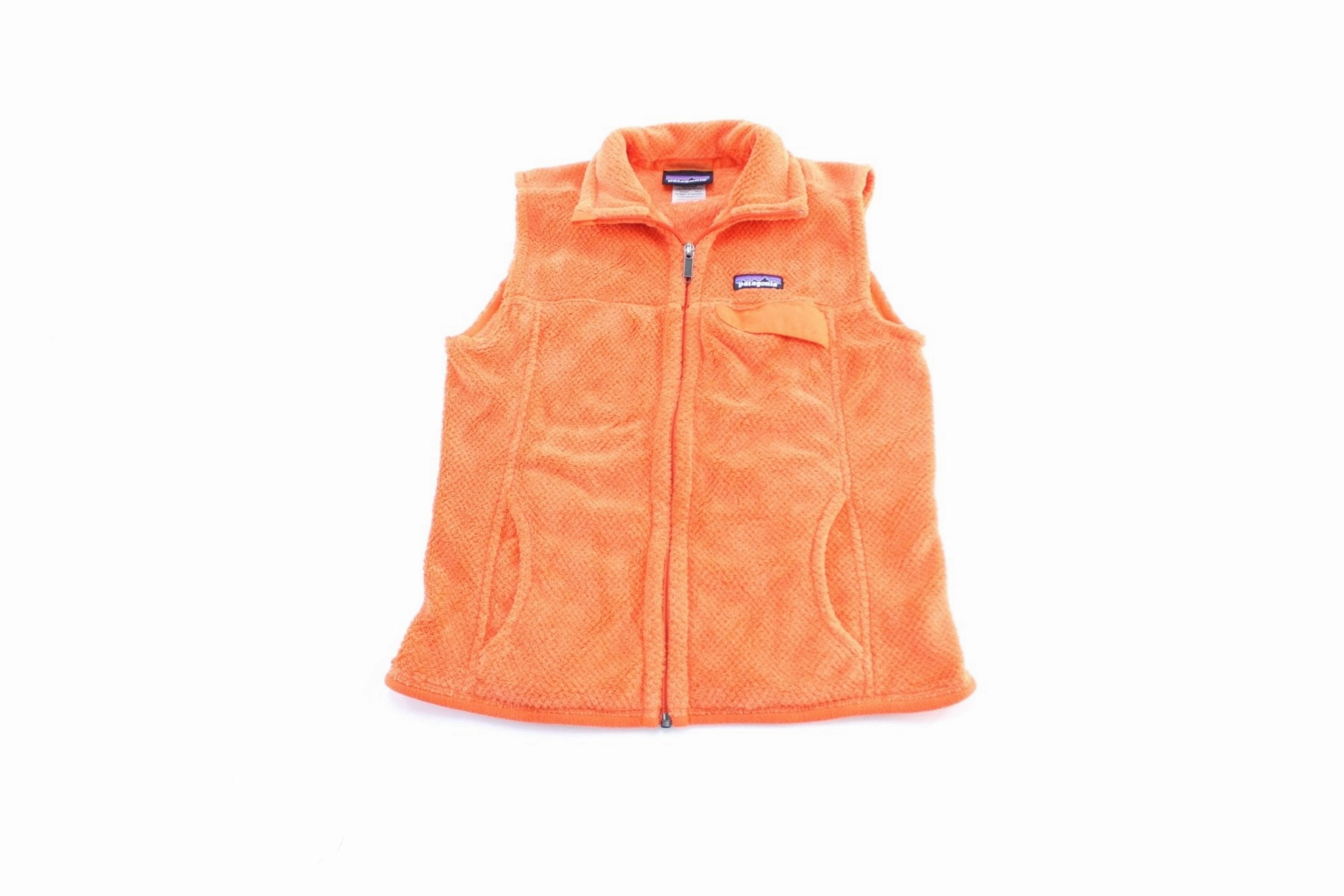 Mittens Women's Patagonia Logo Patch Orange Zip Up Vest