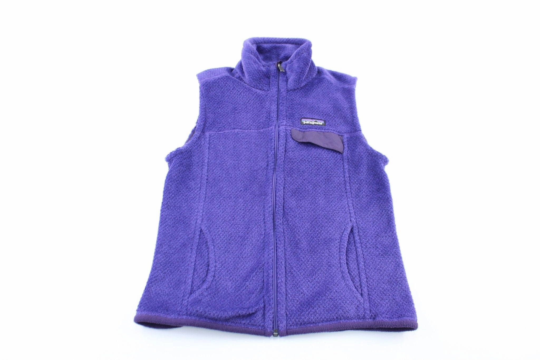 Essential Layer Adjustable Waist Tabs Women's Patagonia Logo Patch Purple Zip Up Vest
