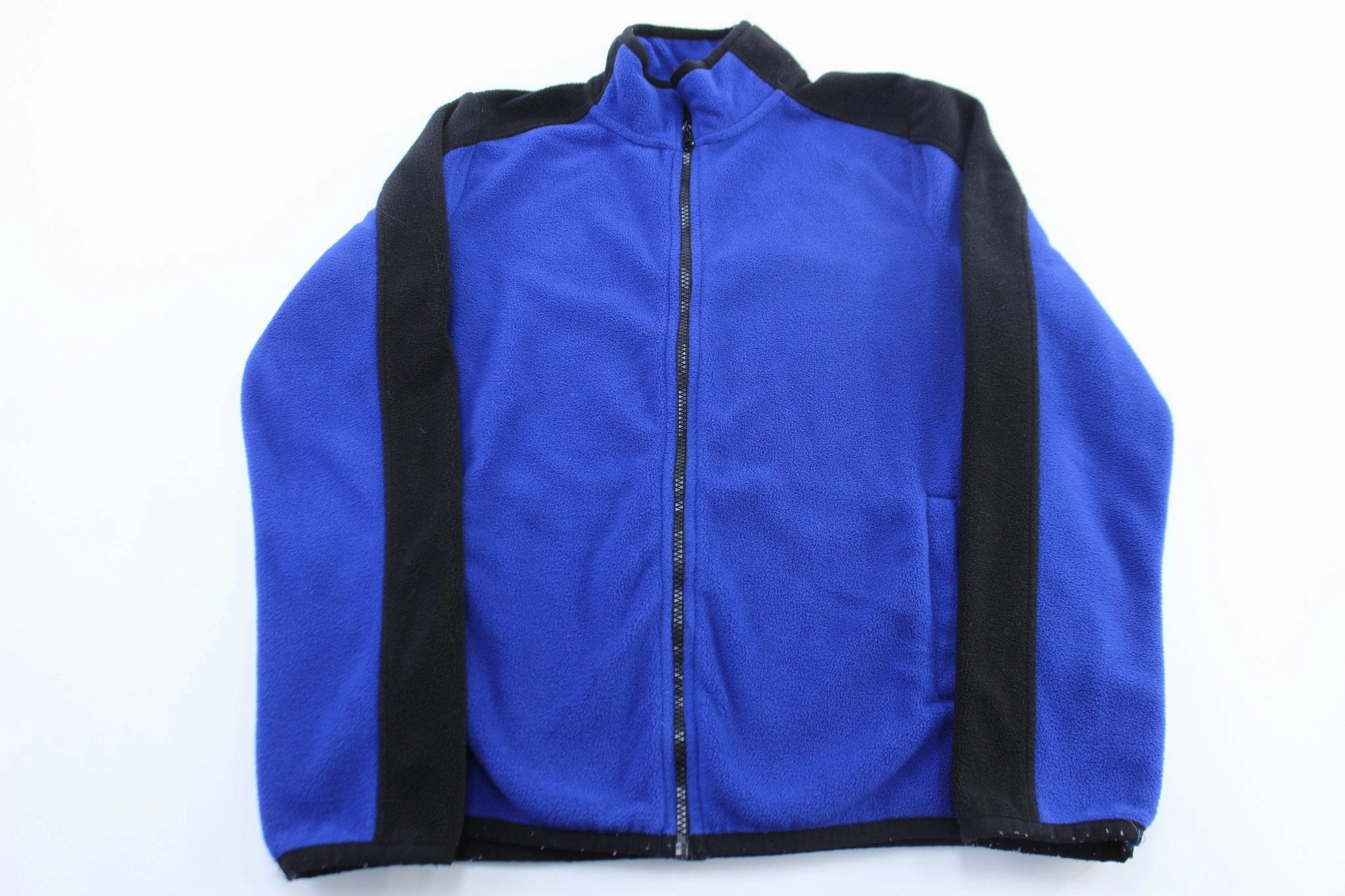 Late Autumn Multi Panel Construction Women's Ralph Lauren Active Blue & Black Fleece Zip Up Jacket