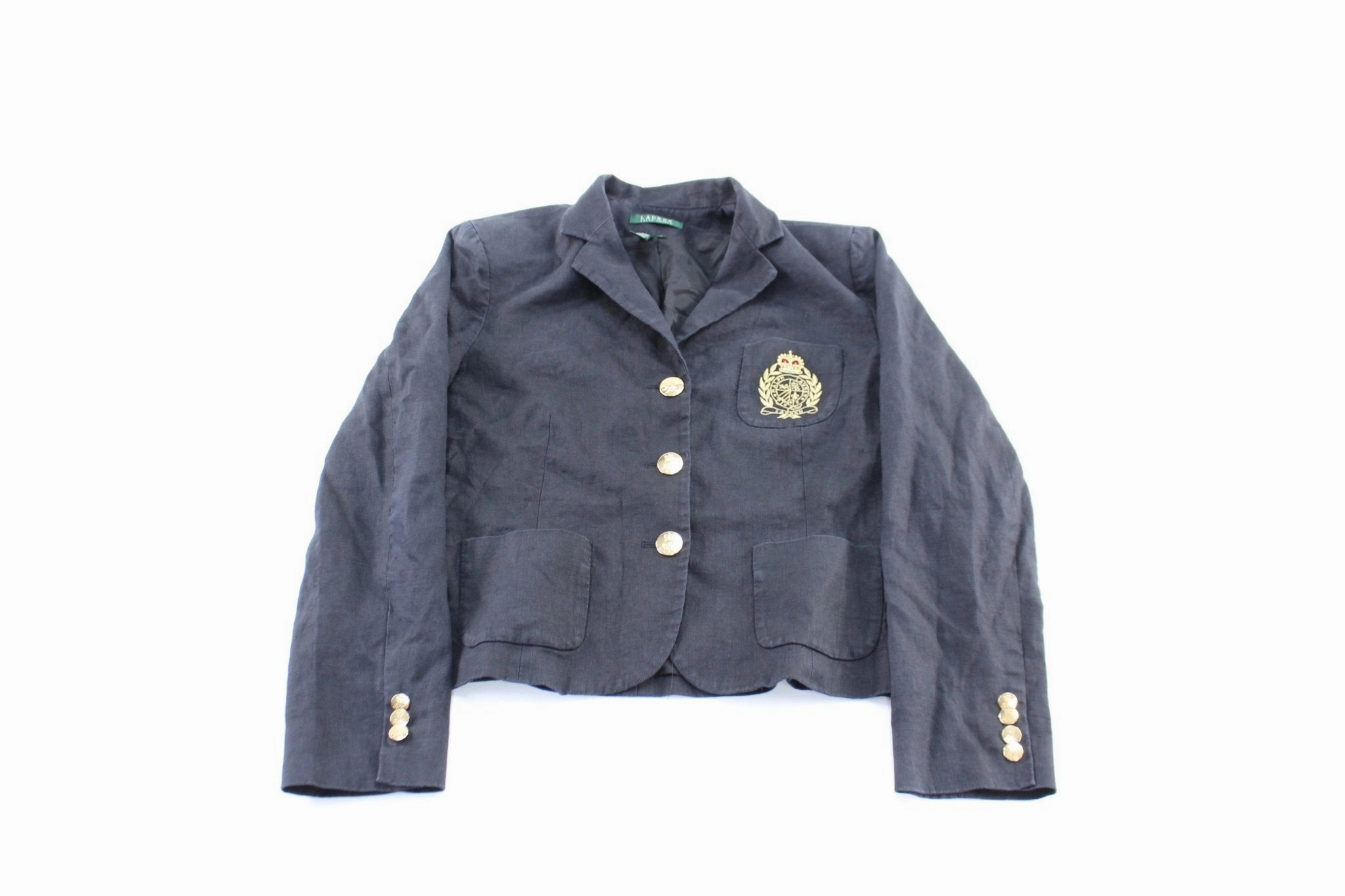 LaserCut Ventilation Zones Women's Ralph Lauren Embroidered Blazer