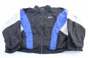 Loungewear monochromatic Women's Reebok Embroidered Logo Blue, Black, & White Zip Up Jacket