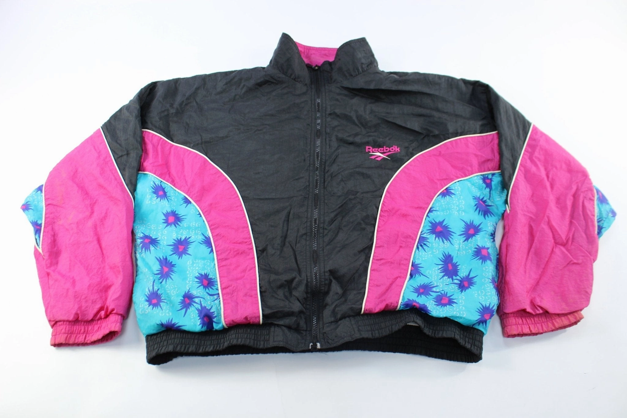Women's Reebok Embroidered Logo Zip Up Jacket Fresh Function Hike