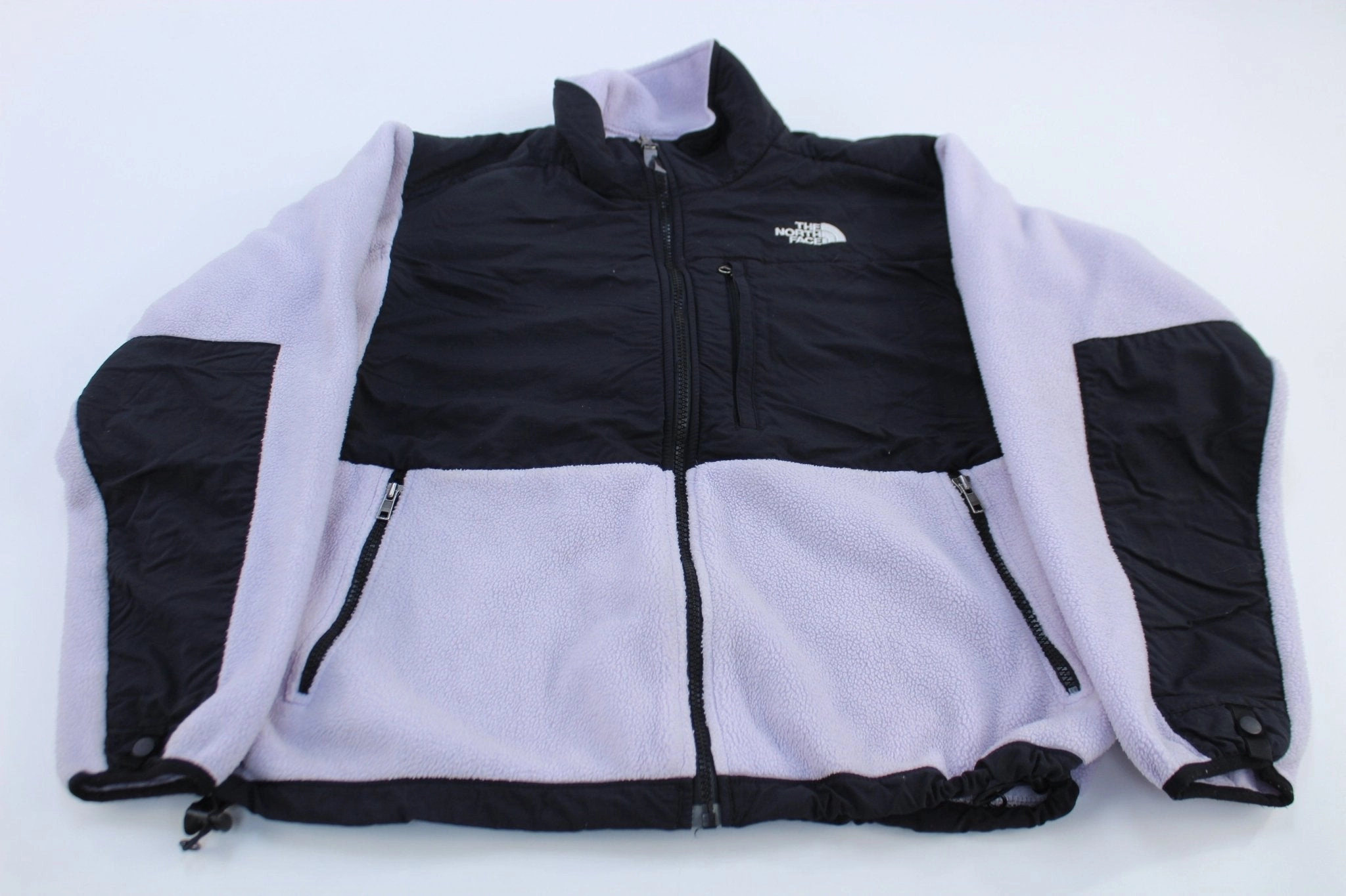 Women's The North Face Black & Purple Fleece Zip Up Jacket Soft inner layer