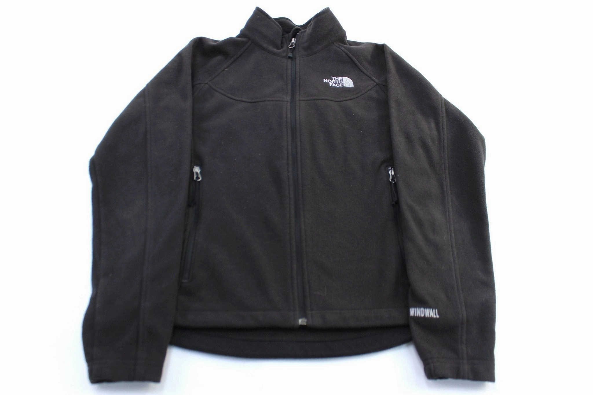 Women's The North Face Embroidered Logo Black WindWall Jacket Ergonomic Paneling Contacts