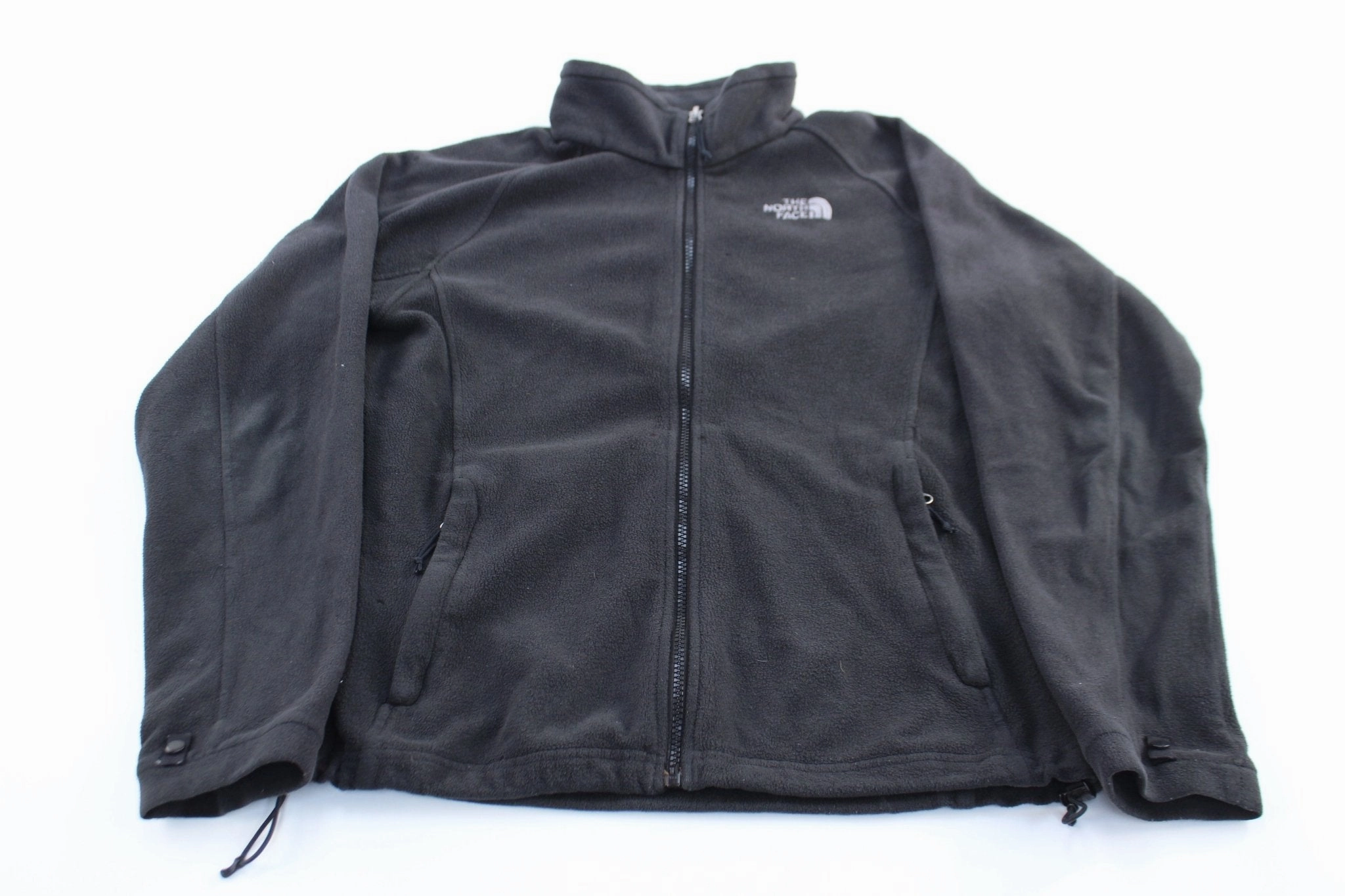 Women's The North Face Embroidered Logo Black Zip Up Jacket Assessment