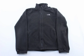 Forget Adapt Women's The North Face Embroidered Logo Black Zip Up Jacket