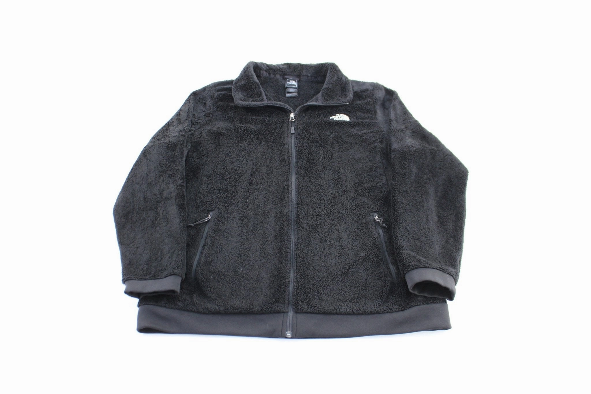 AbrasionResistant Women's The North Face Embroidered Logo Black Zip Up Jacket