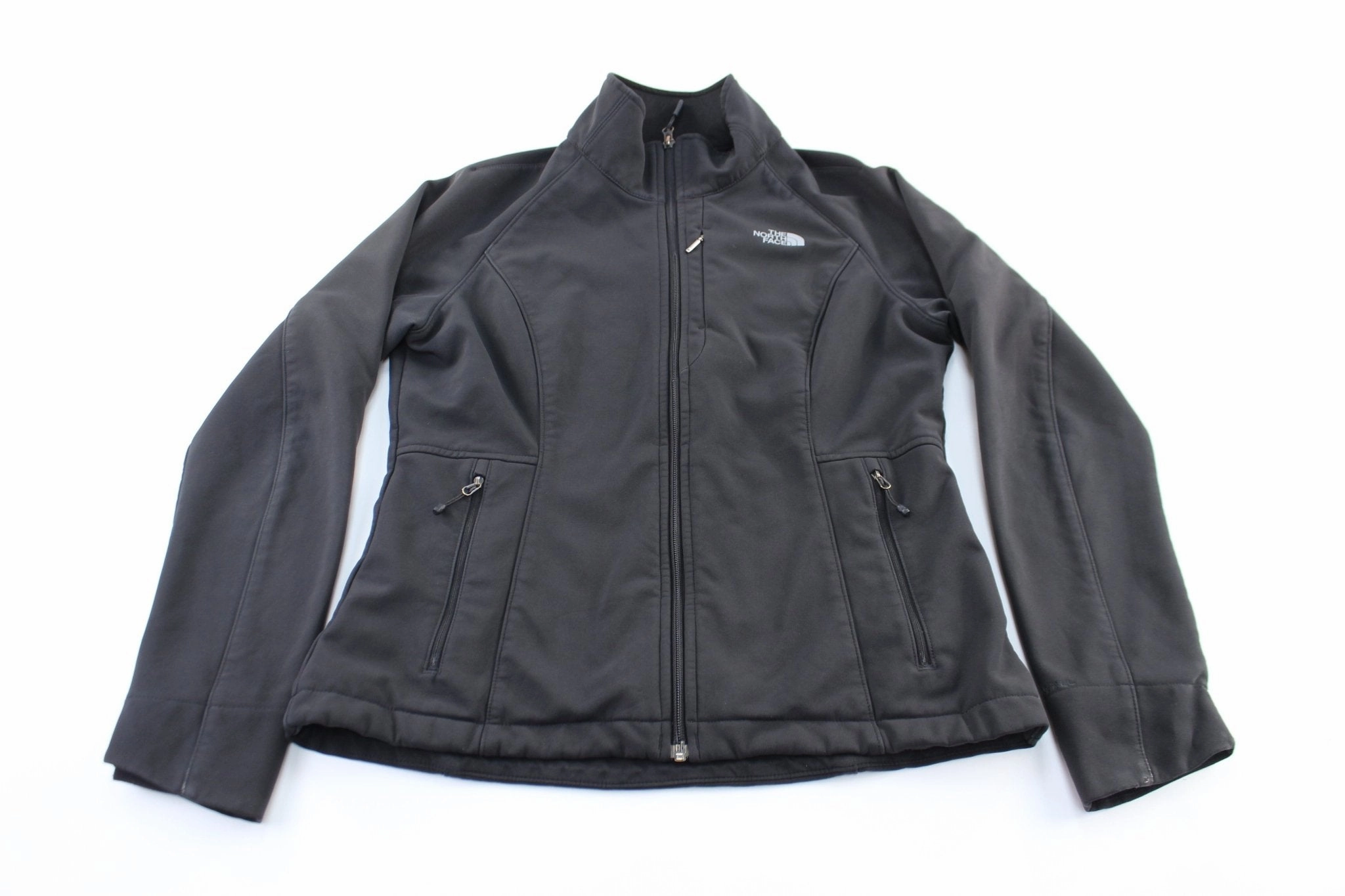 Women's The North Face Embroidered Logo Black Zip Up Jacket Wedding popular in Europe