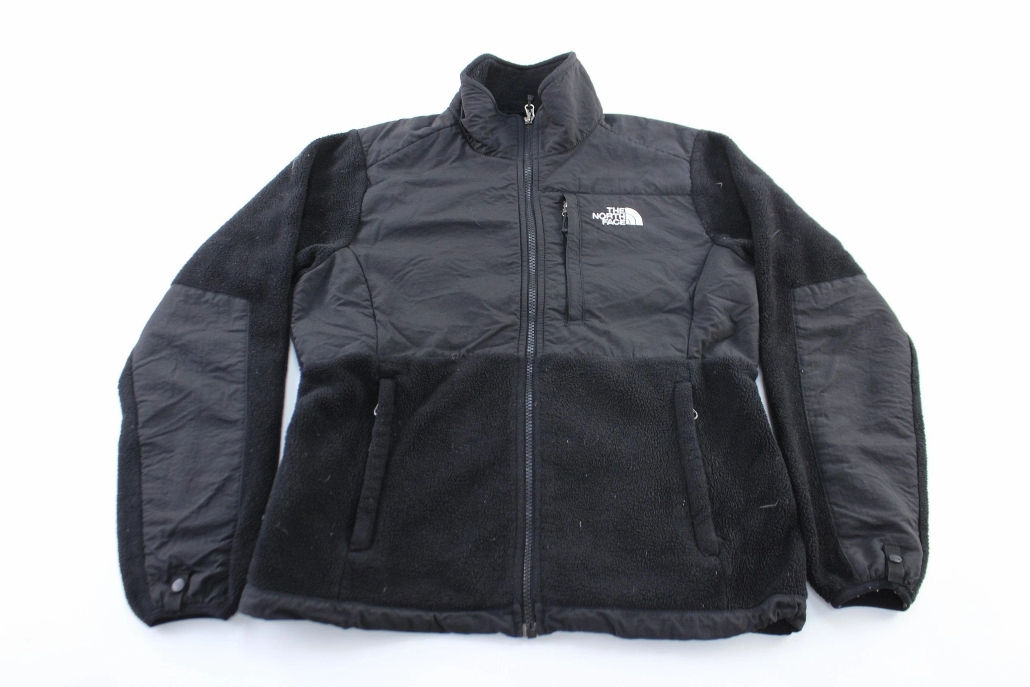 Women's The North Face Embroidered Logo Black Zip Up Jacket Low Profile Weekend Comfort