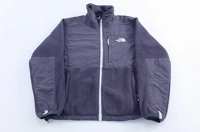 Women's The North Face Embroidered Logo Blue Fleece Zip Up Jacket Demonstrate suitable for birthdays