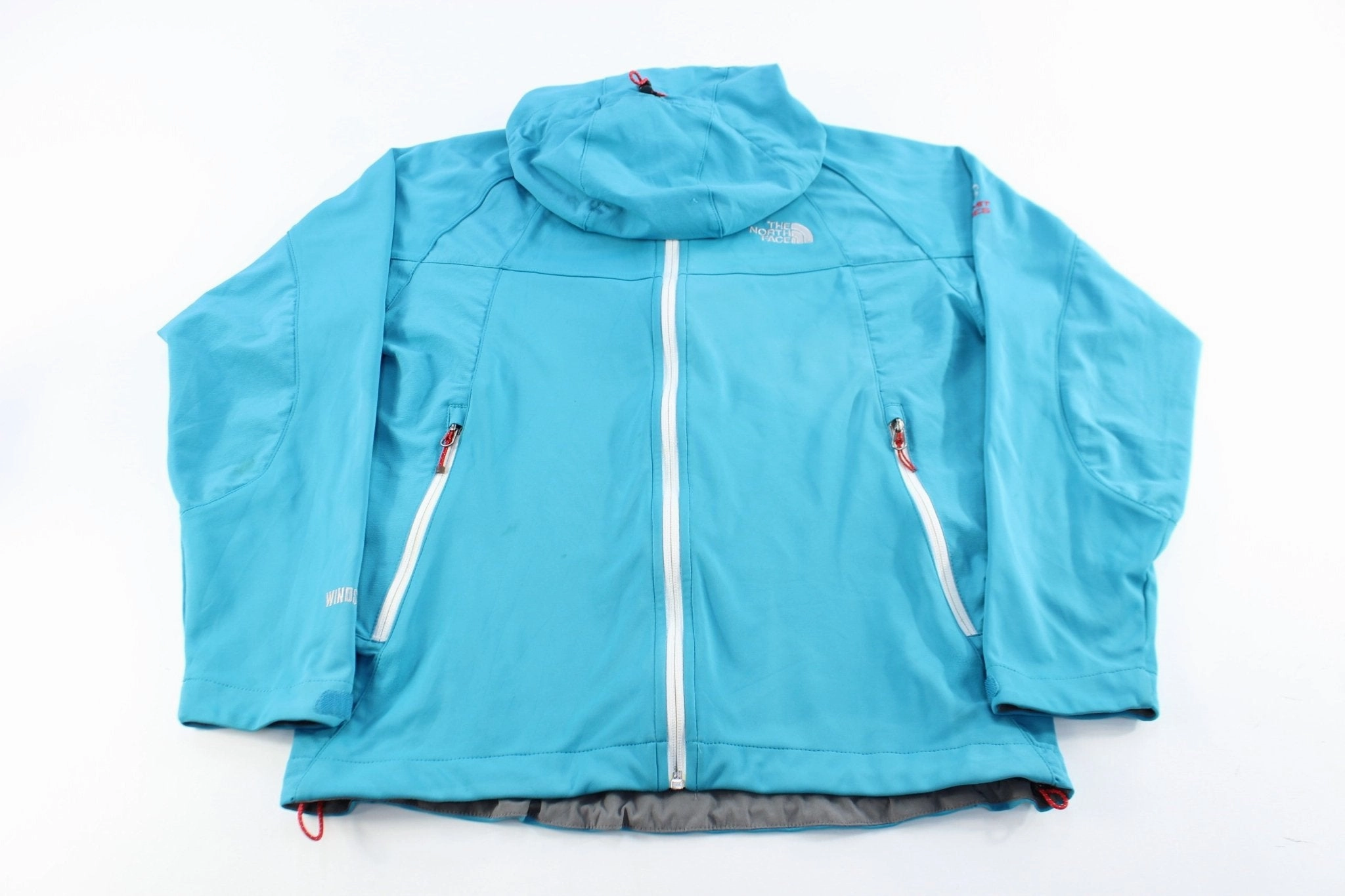 suitable for school uniforms Women's The North Face Embroidered Logo Blue Zip Up Jacket