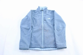 Breathable wear Women's The North Face Embroidered Logo Blue Zip Up Jacket