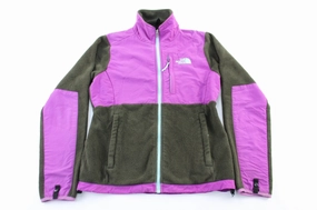 Full Zip Closure Practical Comfort Women's The North Face Embroidered Logo Green & Purple Zip Up Jacket