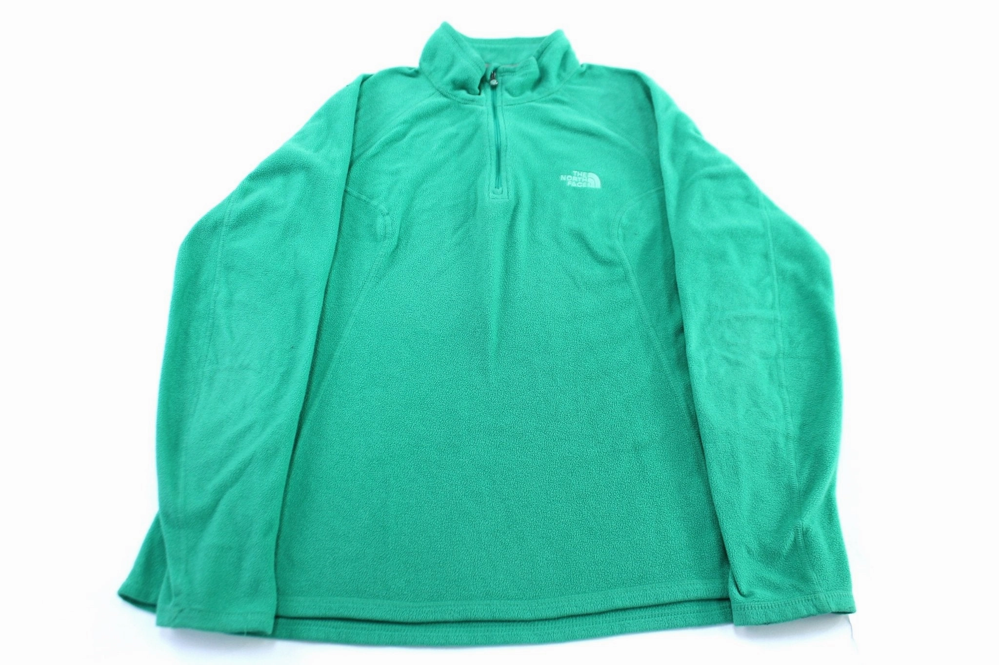 Likelihood Women's The North Face Embroidered Logo Green Fleece Pullover Jacket