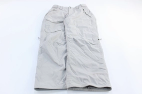 Women's The North Face Embroidered Logo Light Khaki Ski Pants Lightweight Fabric