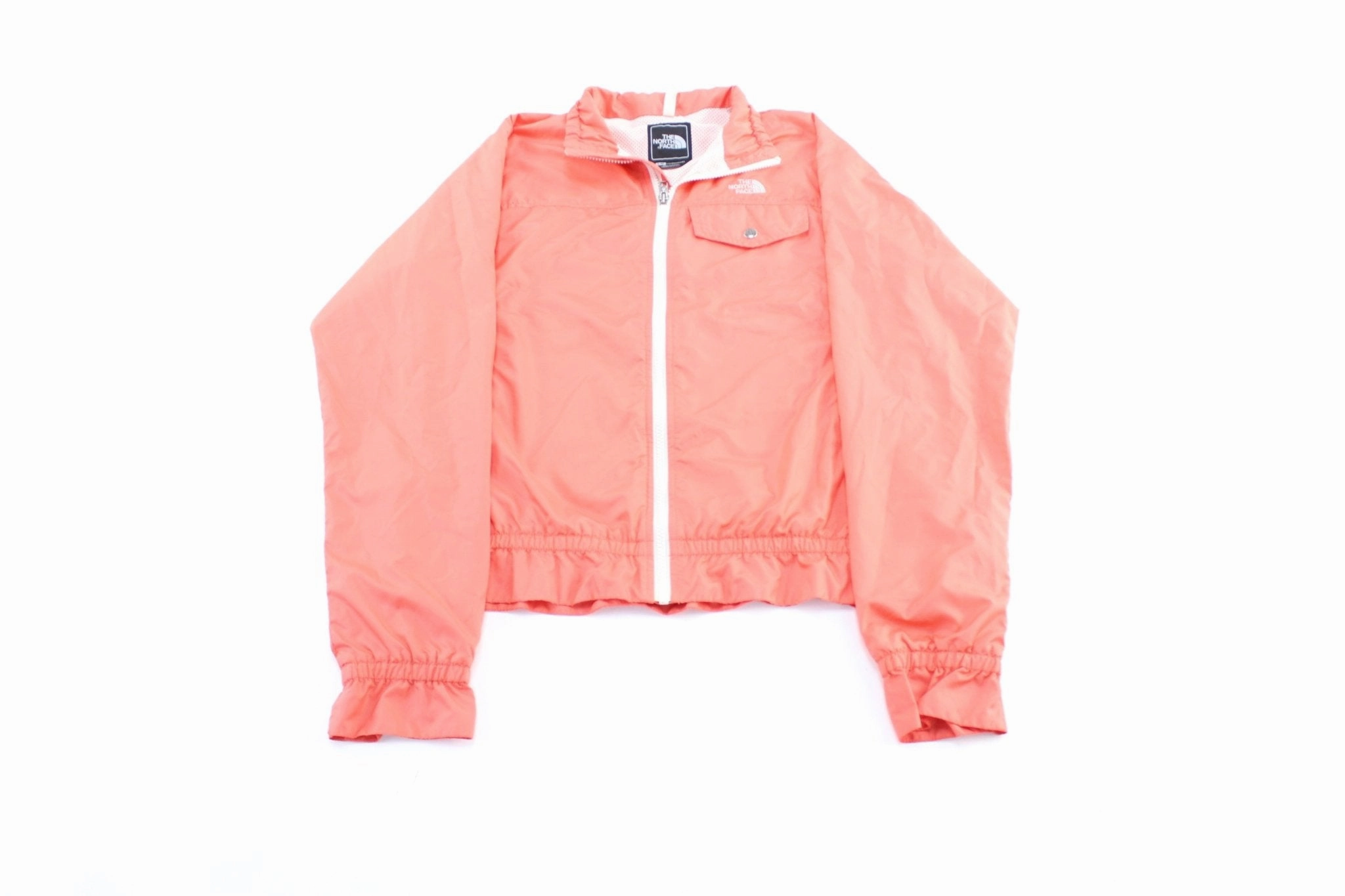 Windbreaker Tech Women's The North Face Embroidered Logo Pink Zip Up Jacket