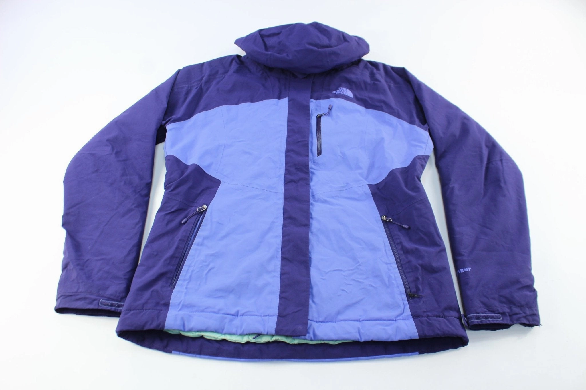 Women's The North Face Embroidered Logo Purple Zip Up Jacket Skill