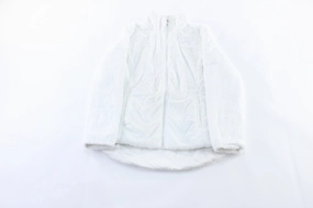 Women's The North Face Embroidered Logo White Reversible Zip Up Jacket suitable for offline stores Trust